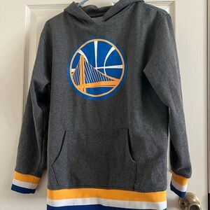 NBA Hoodie Youth XXL Gray Golden Gate Warriors Pullover NBA Sport Outdoor 18-20